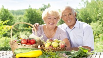 Senior loving couple