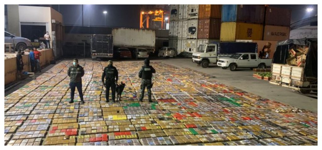 San Valentín incautó 7 toneladas de droga en Guayaquil