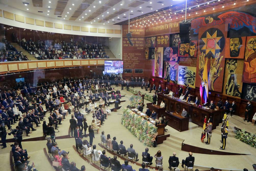 Primer Mandatario Guillermo Lasso en desacuerdo con la Asamblea Nacional